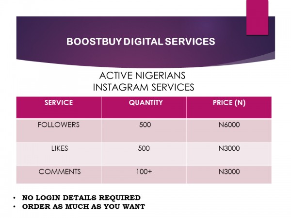 Active Nigerian Instagram Services