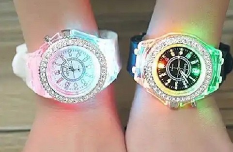 Couple's Luminous Led Wrist Watch