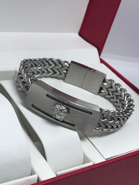 Silver Male And Female Bracelets