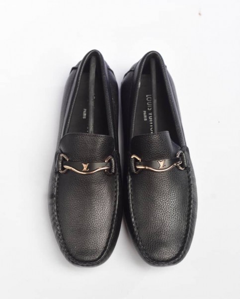 Luxury Louis Vuitton Italian Designer Loafer Shoe-black