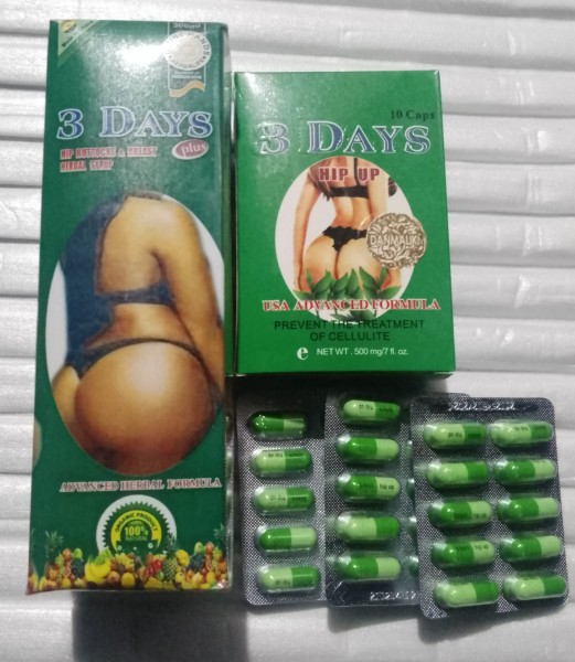 3 Days Hip up Syrup+3 Days Hip up Capsule for Butt Enlargement