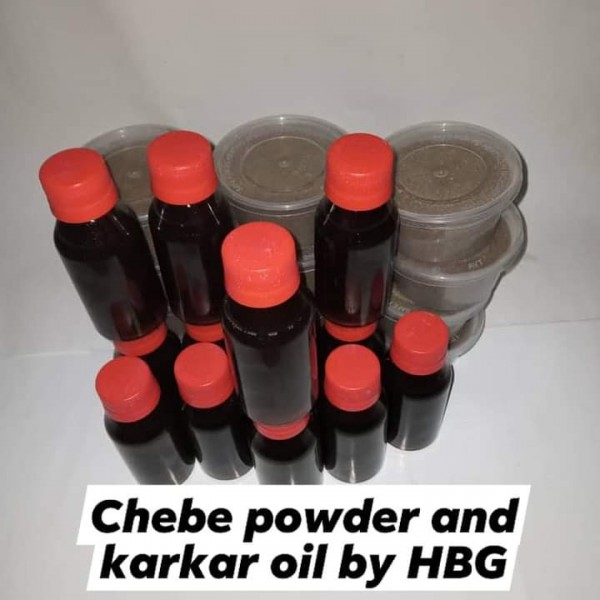 Chebe powder and karkar oil