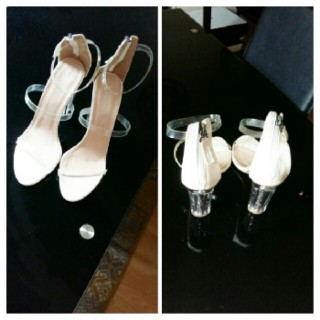 White Heel Shoe