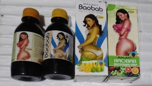 2 Bottles Galaxy Baobab Multivitamin Syrup for Hip Up, Butt and Breast Enlargement
