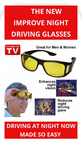 Night driving glass